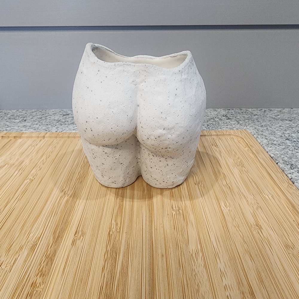 Contemporary White Ceramic Art Vase